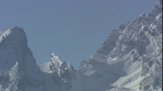 Link to Video | landscape, January, Alps, winter, Watzmann, Full High Definition, Germany, 2006, color, wide shot, Europe, mountain range, Berchtesgaden Alps, snow, mountain