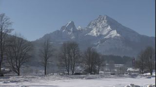 Link zum Video | Landschaft, Januar, Alpen, Winter, Watzmann, Full High Definition, Deutschland, 2006, Farbe, Totale, Europa, Gebirge, Berchtesgadener Alpen, Schnee, Berg