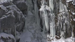 Link to Video | January, winter, 16:9, Königssee, rock face, Full High Definition, Germany, 2006, color, ice, lake, cold, Berchtesgadener Land, waterfall, icicle, frozen, Bavaria