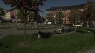 Link to Video | summer, state capital in Germany, Glockenbachviertel, big city, Gärtnerplatz, Gärtnerplatzviertel, Munich, Full High Definition, Germany, 2009, color, Central Europe, Europe, Bavaria