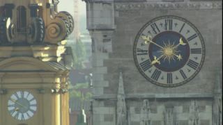 Link to Video | time, time, Munich, Full High Definition, Germany, clock face, 2009, color, clock hand, clock, Europe, impermanence, day, church tower, Bavaria