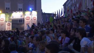 Link to Video | June, crowd, world championship, recurring event, Full High Definition, recurring sports event, FIFA World Cup, 30 June 2006, 2006, color, Salzburg, football supporter, Austria, Sport, Public screening, evening, Residenzplatz